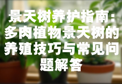 景天树养护指南：多肉植物景天树的养殖技巧与常见问题解答