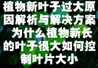 植物新叶子过大原因解析与解决方案 为什么植物新长的叶子很大如何控制叶片大小