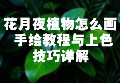 花月夜植物怎么画 手绘教程与上色技巧详解
